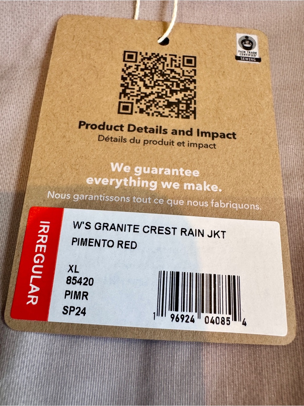 Patagonia Granite Crest Rain Jacket in Pimento Red - Picture 9 of 10